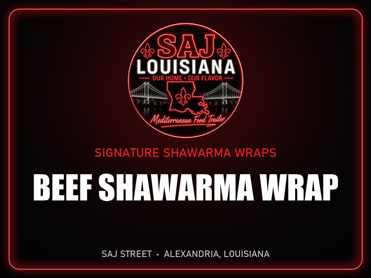 Beef Shawarma Wrap