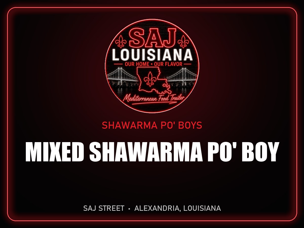 Mixed Shawarma Po' Boy
