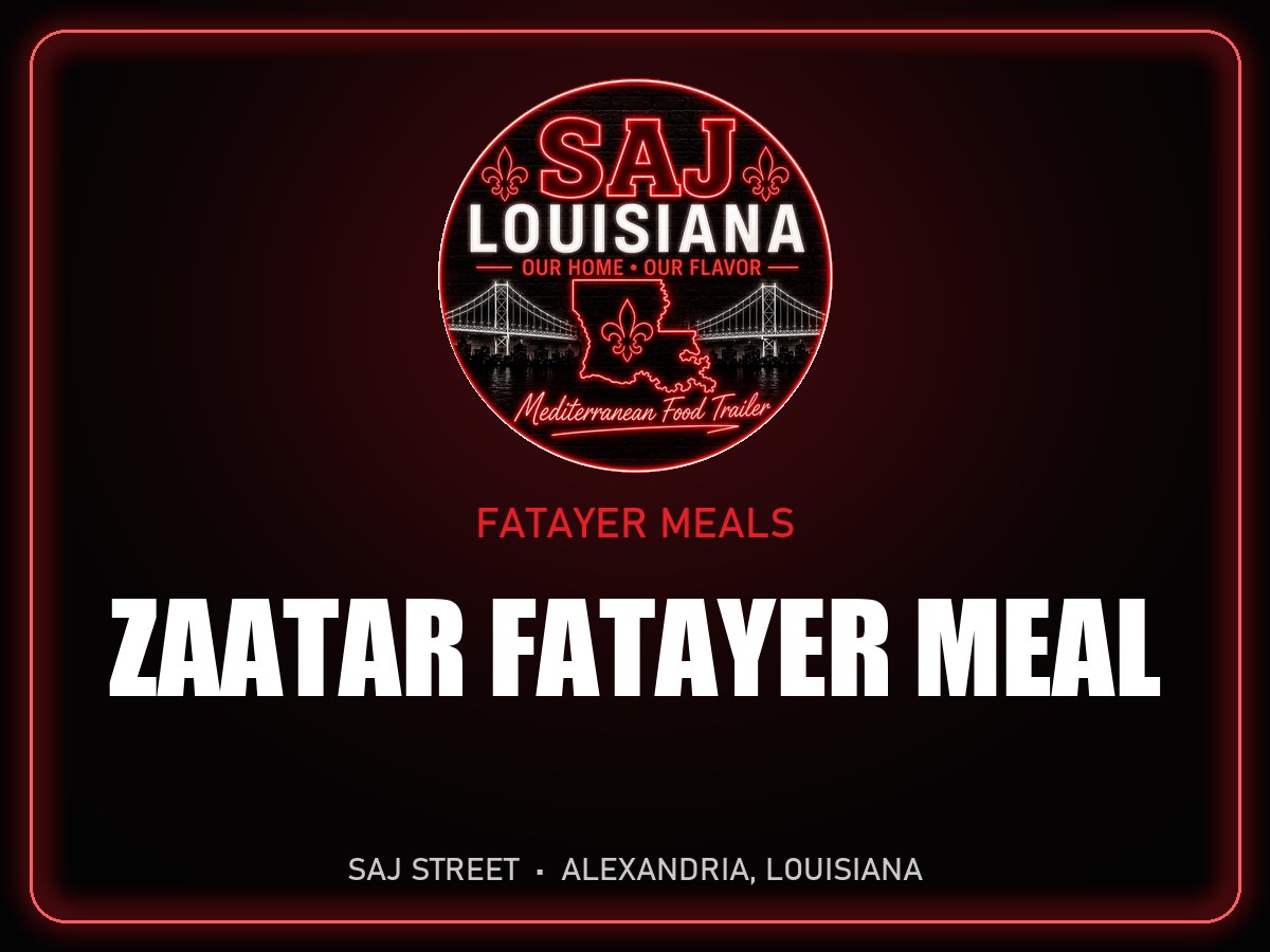 Zaatar Fatayer Meal