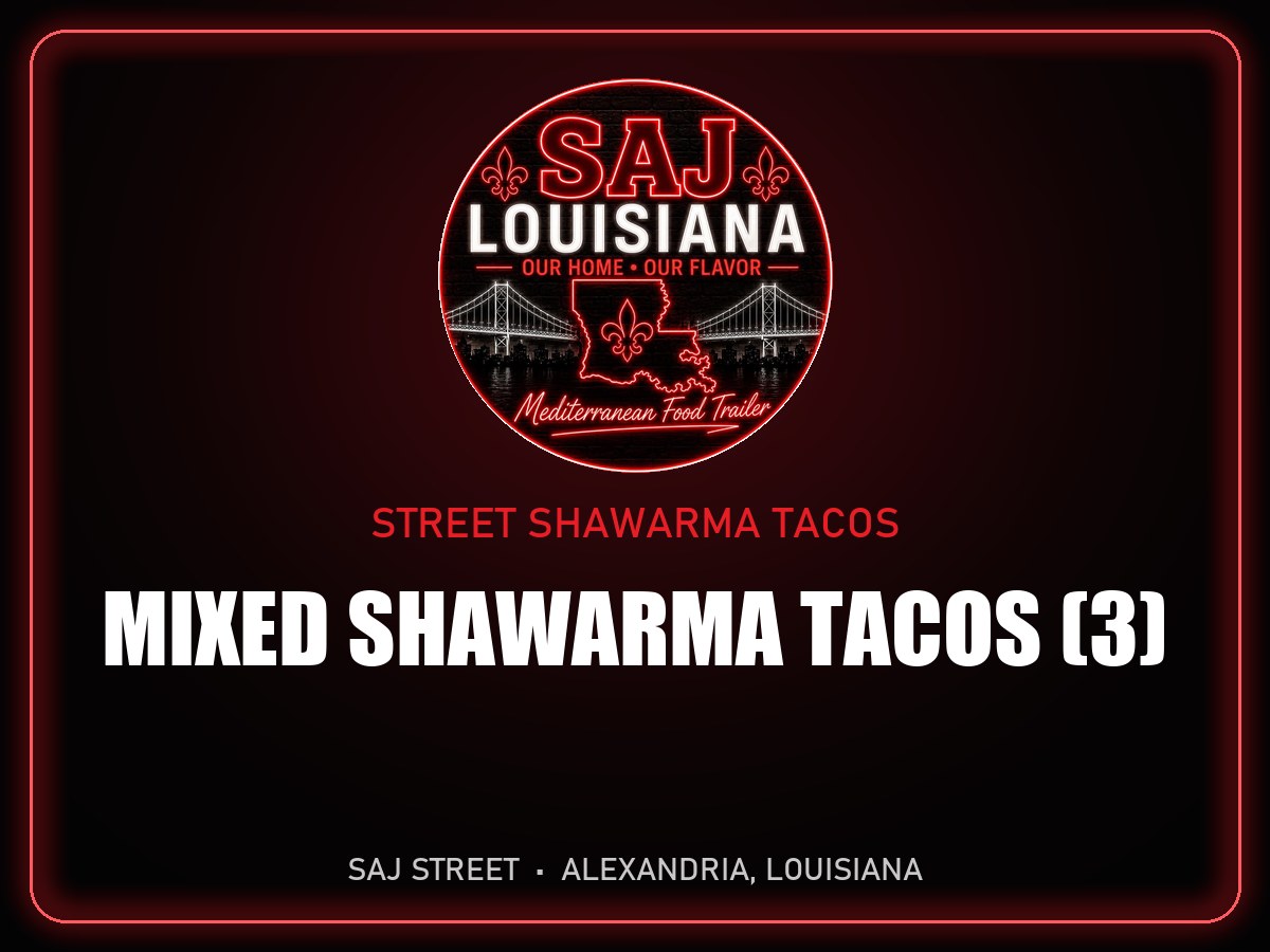 Mixed Shawarma Tacos (3)